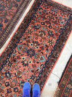 2’6 x 6’4 Antique Lilihan Runner - Blue Parakeet Rugs