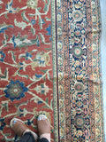 14' x 19’ Oversize antique Mahal village rug (#1274) - Blue Parakeet Rugs