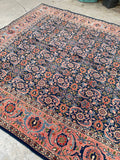 7’4 x11’2 Antique Persian Tabriz Rug #1355 - Blue Parakeet Rugs