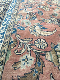 10x14 antique Persian Yazd Rug (#1027) - Blue Parakeet Rugs