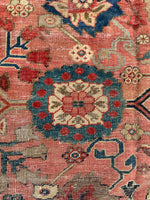 9’6 x 12’8 Antique Persian Mahal Rug #2559ML - Blue Parakeet Rugs