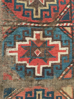 4’2 x 9’2 Antique Caucasian Runner (#1290) - Blue Parakeet Rugs