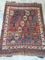 4’2 x 5’8 Antique Persian Afshar Rug (#1320) - Blue Parakeet Rugs