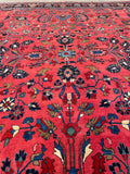 10’2 x 14’ Antique Persian Lilihan rug #2370 - Blue Parakeet Rugs