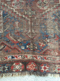 4’8 x 5’9 Persian Shiraz Tribal Rug - Blue Parakeet Rugs