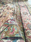 10’7 x 11’7 square Persian Kerman rug / 11x12 large vintage rug (#1312) - Blue Parakeet Rugs