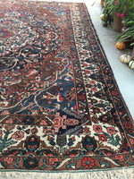 10’9 x 13’1 Antique Persian Bakhtiari rug (#1382) - Blue Parakeet Rugs