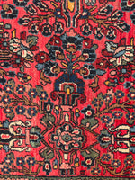 9’ x 12’1 Antique Berry Persian Dargazin Rug #2401 / 7x10 vintage rug - Blue Parakeet Rugs