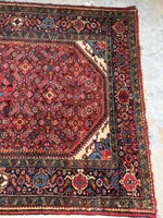5’5 x 9’ Vintage 1940s rug (#1385) - Blue Parakeet Rugs
