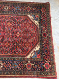 5’5 x 9’ Vintage 1940s rug (#1385) - Blue Parakeet Rugs