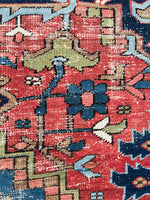 8'4 x 11'7 Antique Tribal Mountain rug #2070 / 8x12 Vintage Rug - Blue Parakeet Rugs