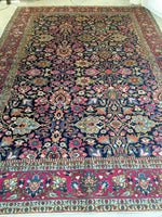 7’9 x 11’2 Antique 1920s Tabriz Rug (#1357) - Blue Parakeet Rugs