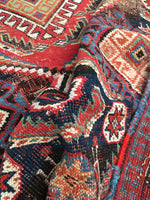 5 x 7'3 Antique nomadic rug (#1282) / 5x7 Vintage rug - Blue Parakeet Rugs