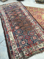 4’2 x 8’2 Qashqai Tribal Runner (#1039A) - Blue Parakeet Rugs