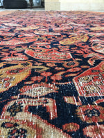 6' x 15'10" Antique 19th Century Mashhad rug #2278 - Blue Parakeet Rugs