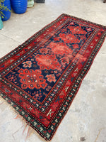 3’9 x 7’5 Antique Kazak Rug #2405ML - Blue Parakeet Rugs