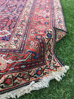 6'4" x 13'5" Antique Mahal Rug - Blue Parakeet Rugs