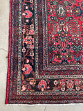 9’ x 12’1 Antique Berry Persian Dargazin Rug #2401 / 7x10 vintage rug - Blue Parakeet Rugs