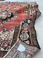 5’3 x 6’7 Vintage Persian Lilihan rug #2522 - Blue Parakeet Rugs