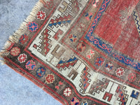 4’2 x 6’7 Antique Caucasian Rug - Blue Parakeet Rugs