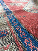 4’2 x 6’7 Antique Caucasian Rug - Blue Parakeet Rugs