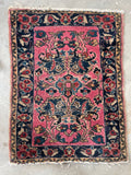 2’3 x 2’10 Antique Persian Scatter Rug #2489 / 2x3 vintage rug - Blue Parakeet Rugs