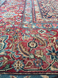 8’4 x 11’5 Antique Persian Mashhad rug (#1315) - Blue Parakeet Rugs