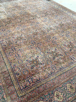 9’10 x 13’5 Antique Persian Tabriz Rug /  Large Antique Rug (#924) - Blue Parakeet Rugs