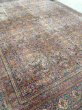 9’10 x 13’5 Antique Persian Tabriz Rug /  Large Antique Rug (#924) - Blue Parakeet Rugs