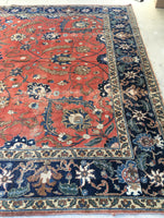 9’1 x 11’4 Antique 1920s Persian Tabriz Rug / 9x11 vintage rug (#1271) - Blue Parakeet Rugs