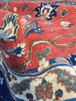 9’1 x 11’4 Antique 1920s Persian Tabriz Rug / 9x11 vintage rug (#1271) - Blue Parakeet Rugs