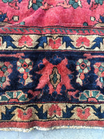 7’3 x 12’1 Antique Mahal Rug - Blue Parakeet Rugs