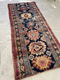 Pair of Antique Persian Runners #1131ML and #1130ML - Blue Parakeet Rugs