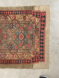 3’1 x 15’9 Antique Persian Camel Hair Serab Runner #2406ML - Blue Parakeet Rugs