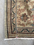 10’7 x 11’7 Antique 19th Century Persian Sultanabad Mahal rug #2399ML - Blue Parakeet Rugs