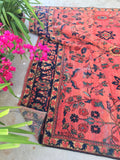7’3 x 12’1 Antique Mahal Rug - Blue Parakeet Rugs