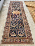 2’10 x 8’8 Antique Akstafa Caucasus Runner #2290 / Vintage skinny runner - Blue Parakeet Rugs