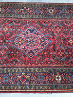 5’5 x 9’ Vintage 1940s rug (#1385) - Blue Parakeet Rugs