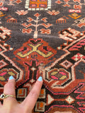 4’ x 6’10 Vintage Tribal rug #2130 - Blue Parakeet Rugs