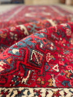 5’2 x 12’8 Vintage Persian Gharajeh Runner #2353 / 5x13 Vintage Runner - Blue Parakeet Rugs