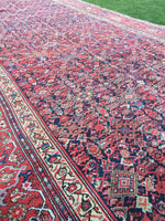 6'4" x 13'5" Antique Mahal Rug - Blue Parakeet Rugs