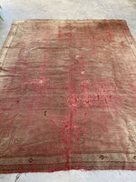 8' x 9'7 Antique Turkish Oushak Rug / 8x10 antique Turkish Rug / 8x10 Neutral rug - Blue Parakeet Rugs