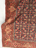 4’3 x 6’1 Antique Persian Senneh (#1383) - Blue Parakeet Rugs