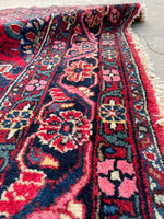 7’1 x 9’9 Antique Persian Dargazin Rug #2354 / 7x10 vintage rug - Blue Parakeet Rugs