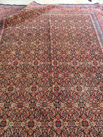 8’4 x 11’5 Antique Persian Mashhad rug (#1315) - Blue Parakeet Rugs