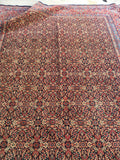 8’4 x 11’5 Antique Persian Mashhad rug (#1315) - Blue Parakeet Rugs