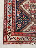 3’ x 14’9 Antique Persian Runner #2323 / Long Vintage Runner - Blue Parakeet Rugs