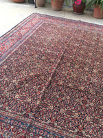 8’4 x 11’5 Antique Persian Mashhad rug (#1315) - Blue Parakeet Rugs