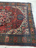 6’6 x 9’2 Beautiful and Bold tribal Heriz rug (#1086) - Blue Parakeet Rugs