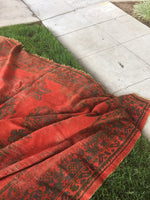 9'1 x 10'10" Worn Turkish Oushak Rug #JLH / 9x11 Turkish Rug / 9x11 Vintage Rug - Blue Parakeet Rugs